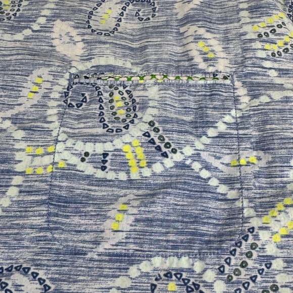Tommy Bahama Silk Blend Blue Paisley Camp Shirt Short Sleeve Mens XL - Picture 7 of 13